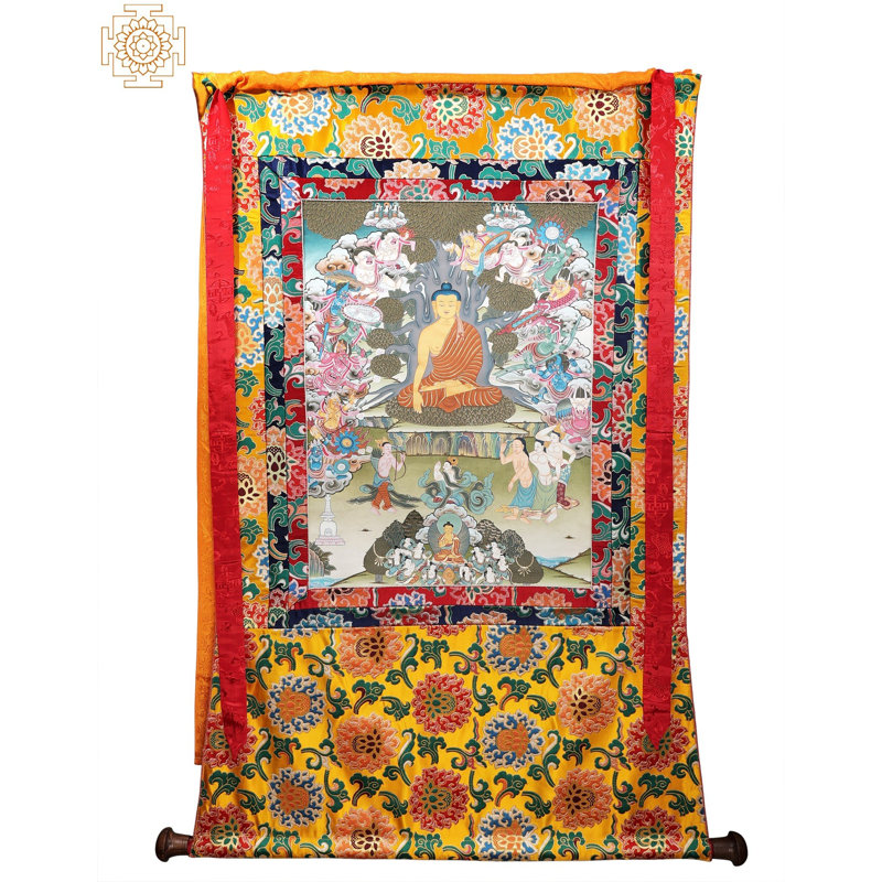 Tentation de Bouddha par Mara (bouddhiste tibétain)