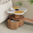 Unique Four-Leaf Clover Side Table With Drawer