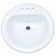 Proflo 19'' Vitreous China Circular Bathroom Sink with Overflow