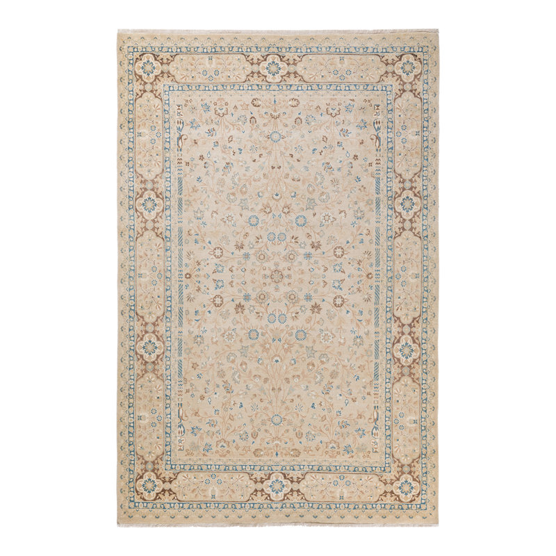 Classic One-of-a-Kind 6' 1" X 9' 2" Hand Knotted Area Rug