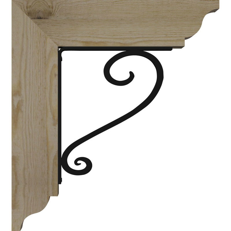 Support de fer traditionnel à triple support Edwards, H 18 po x P 15 1/2 po, Sapin de Douglas l 3 1/2 po x T 4 po (lisse)