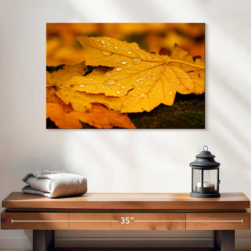 Harnek Autumn Water Droplets, 24" H x 36" W