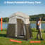 Tente de camping, cabine de vestiaire pliable et portable 2 pièces avec piquets de sol