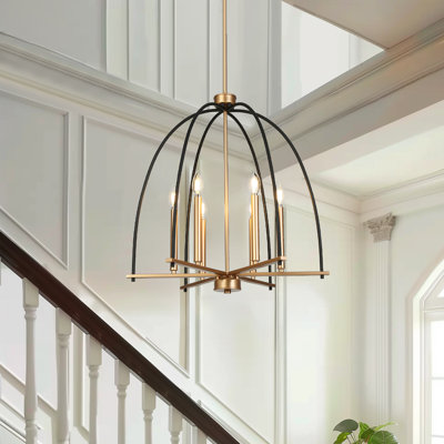Aldrena 6-Light Lantern Candle-Style Chandelier