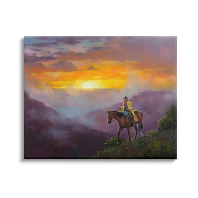 " Travelling Southern Cowboy Mountain Valley Sunset " by Jack Sorenson