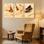 «Fashion Violin Cello Harp Piano Flute Music Notes Art», ensemble de 3 impressions sur toile-1102187950