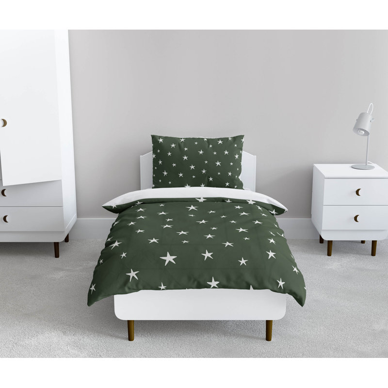 Ensemble d'édredon léger Starry Night, Vert