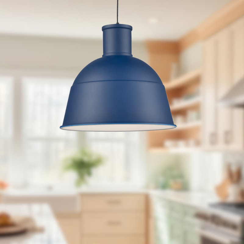 Irving 1 - Light Pendant, Indigo Blue, 12" H x 13" W x 13" D