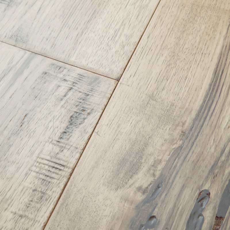 Manor Hickory Hickory 5'' W Hardwood Flooring, Blanc