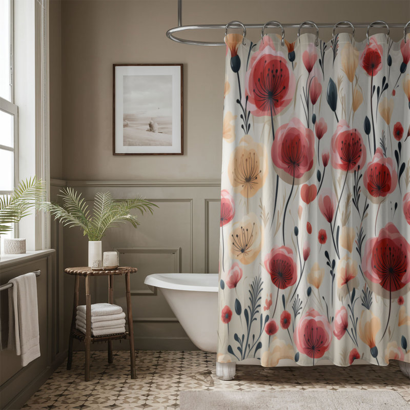 Pink Carnation - Premium Shower Curtain, 74"H x 71"W