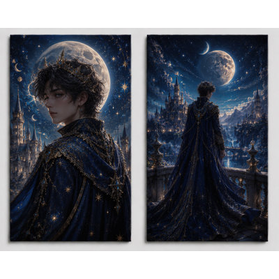 Grand ensemble de 2 impressions fantastiques sur toile, impression de toile 16 x 24 pouces