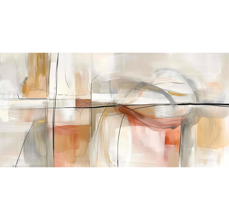Art mural sur toile neutre, L 48 po x H 24 po x P 1,5 po