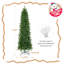7.5' Artificial Pine Christmas Tree with Color & Clear Lights