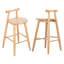 Tabouret de bar moderne et minimaliste, ensemble de 2