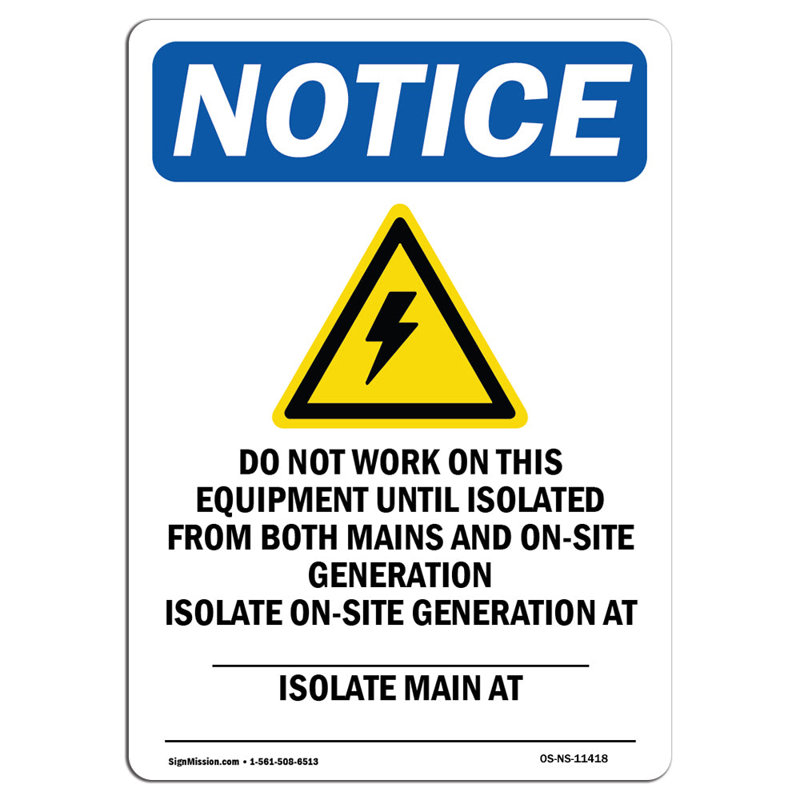 Notice Do Not Work on This