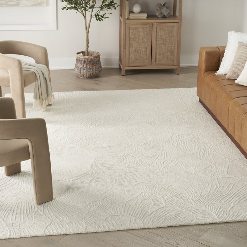 Gian Floral Handmade Area Rug, Rectangle 236 x 297 cm
