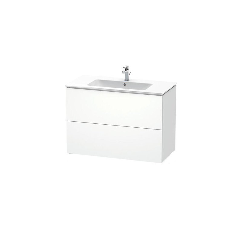 Base de meuble-lavabo simple 40,13 po seulement, Blanc mat