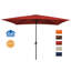 Parasol de marché rectangulaire inclinable 10 pi x 6 pi 5 po Le-2147014363