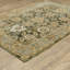 Tapis oriental en nylon / polypropylène tissé à la machine en vert / or / brun Lusher-1139706643