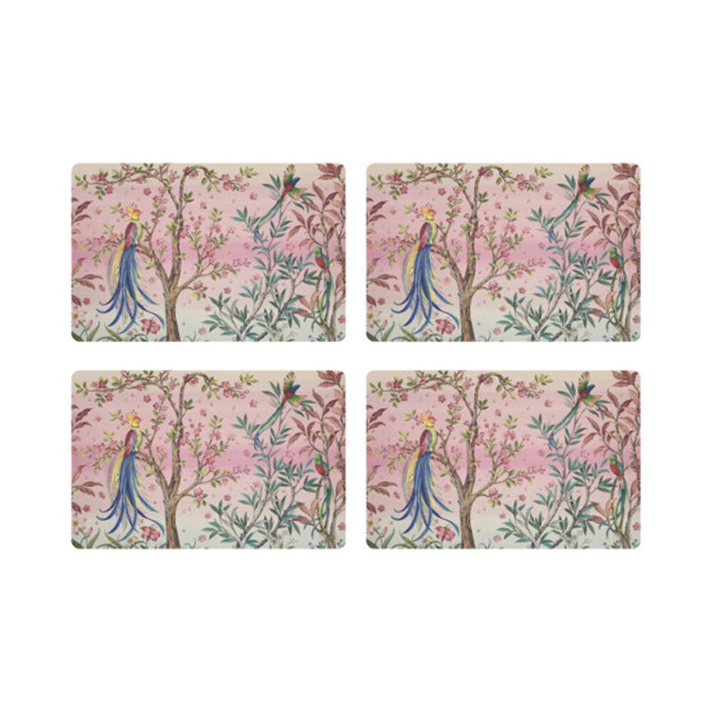 Resplendent Quesal Prism Pebble 17.5" Vinyl Placemat, Prism