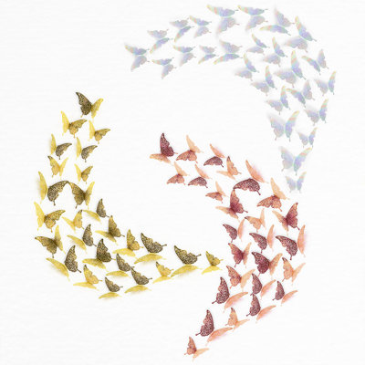 Adhésif décoratif floral