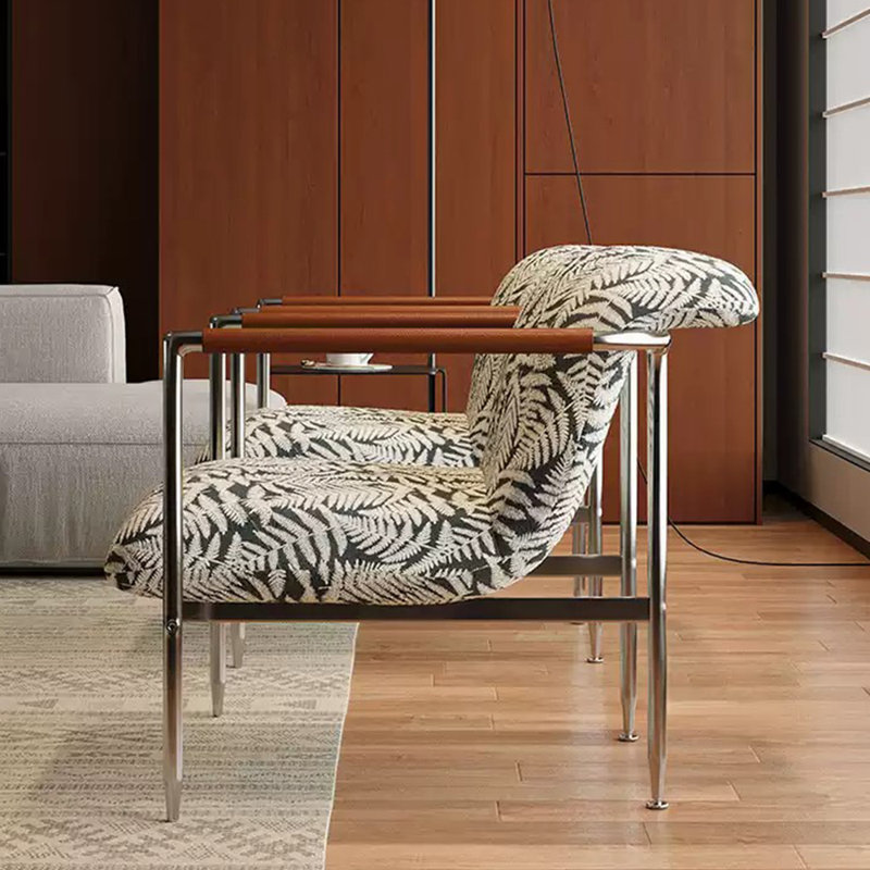 Comfortable Single Leisure Chair., Black/Beige