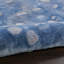 Tapis bleu abstrait touffeté-537889654