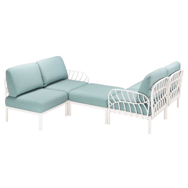 Laurel Resin Outdoor Chaise Lounge, White