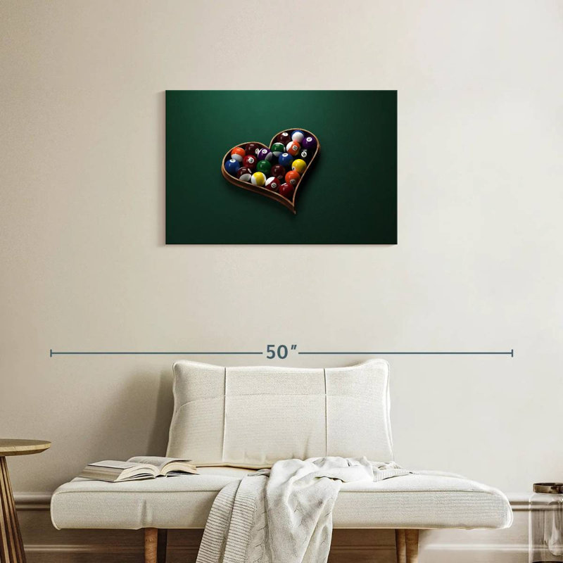 Support à cœur de billard Senne, H 20 po x l 30 po