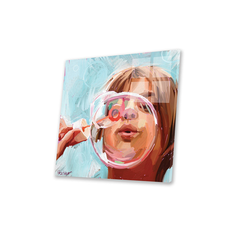 Impression de bulles sur verre acrylique, H 24 po x l 24 po x P 0,25 po