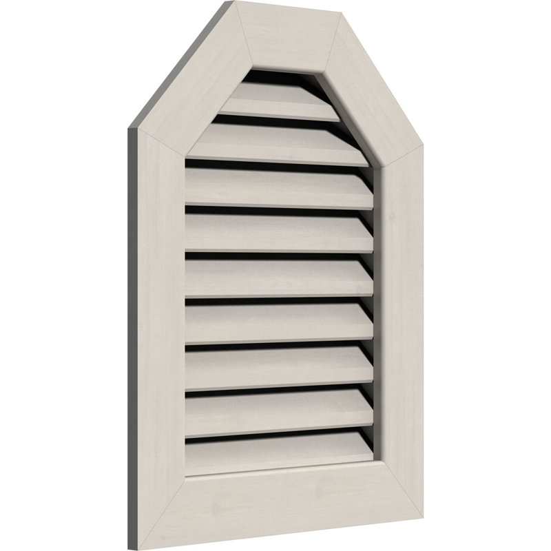 Ekena Millwork Wood Wall Vent Cover, 37" H x 23" W (RO: 32" H x 18" W), Primed Western Red Cedar (Smooth)