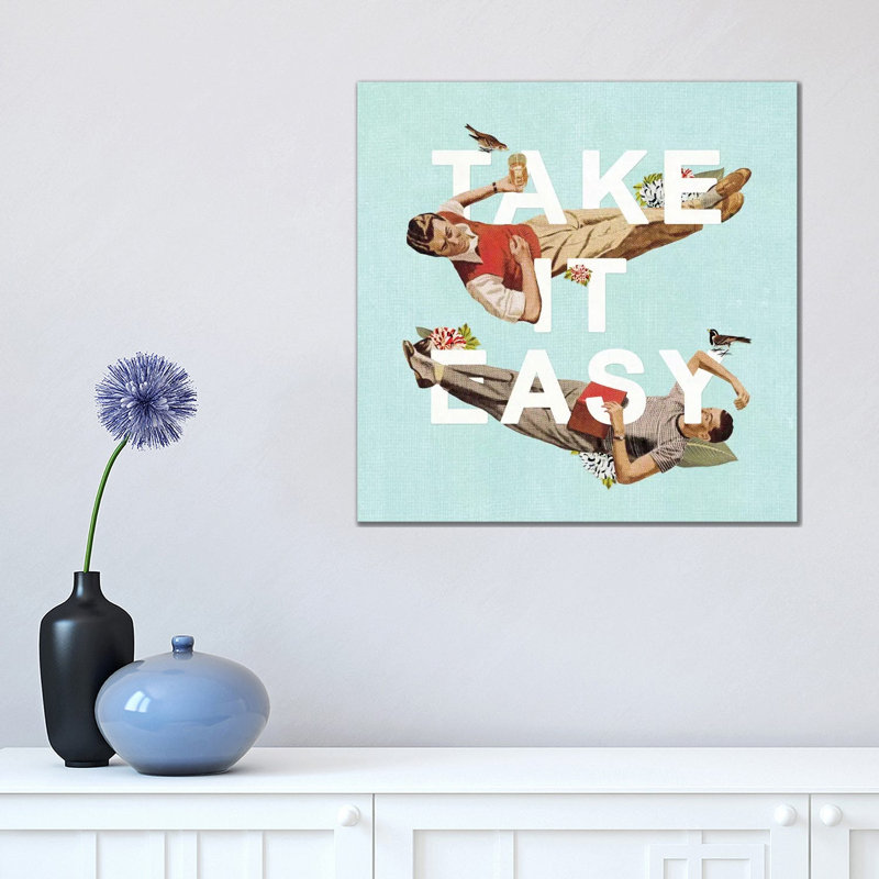 Take It Easy by Heather Landis - Print on Canvas, Wrapped Canvas, 45.72 cm H x 45.72 cm W x 1.91 cm D