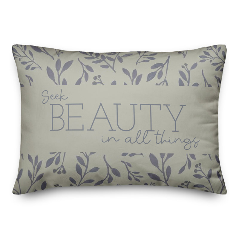  Polyester/Polyester Blend Lumbar Rectangular Pillow Cover & Insert