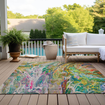 Tapis rectangulaire intérieur / extérieur 1 pi 8 po x 2 pi 6 po Altair