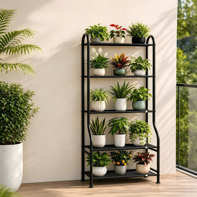 Heavy Duty Indoor Outdoor Flower Shelf for Multiple Pots