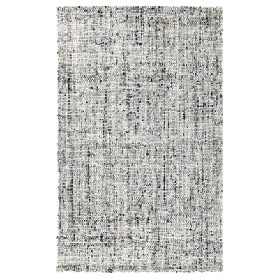 Wool Abstract Area Rug in Gray
