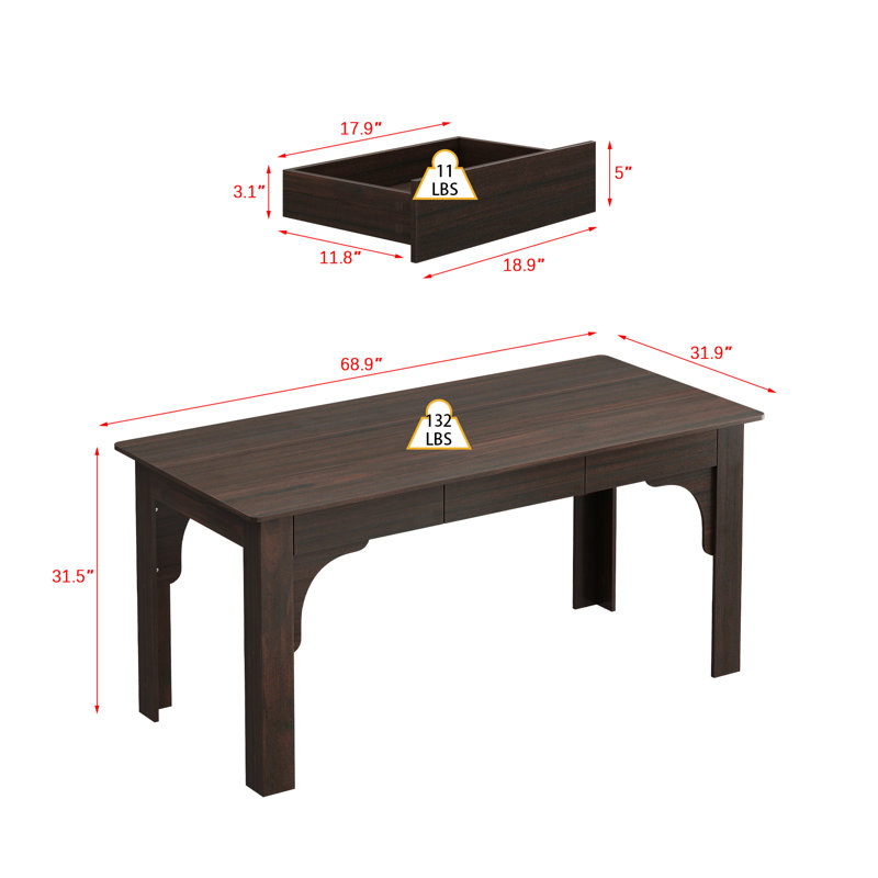 68.9”W Dining Table