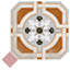 Décalcomanie octogonale vaudoise Zimer avec tacos 7-7 / 8 po X 7-7 / 8 po Carreau de porcelaine pour plancher et mur-112730114