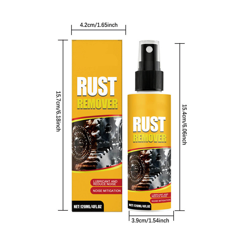 rust remover 120ml Rust Remover Spray - Gentle Rust Removal For Multiple Metal Surfaces