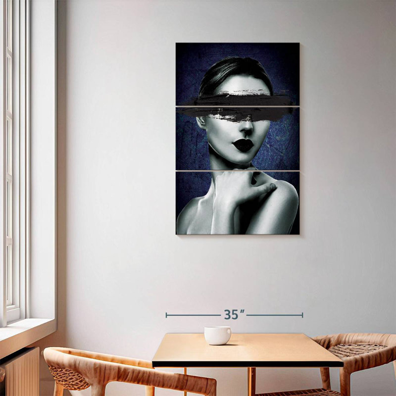 Coup de pinceau Leisha Sleek Girl, H 57 po x l 36 po