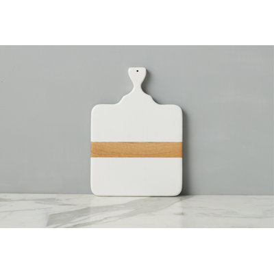 Mod Cheese Board, Small Rectangle, White