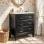 Ensemble de meuble-lavabo autoportant 30 po avec comptoir en céramique 30 po-2001121362