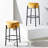 Colombe Upholstered Stool with Metal Frame-982525774-983230751