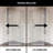 Piedmont 36" W x 36" D x 73" H Hinged Frameless Shower Enclosure with 3/8  Clear Glass-99200864