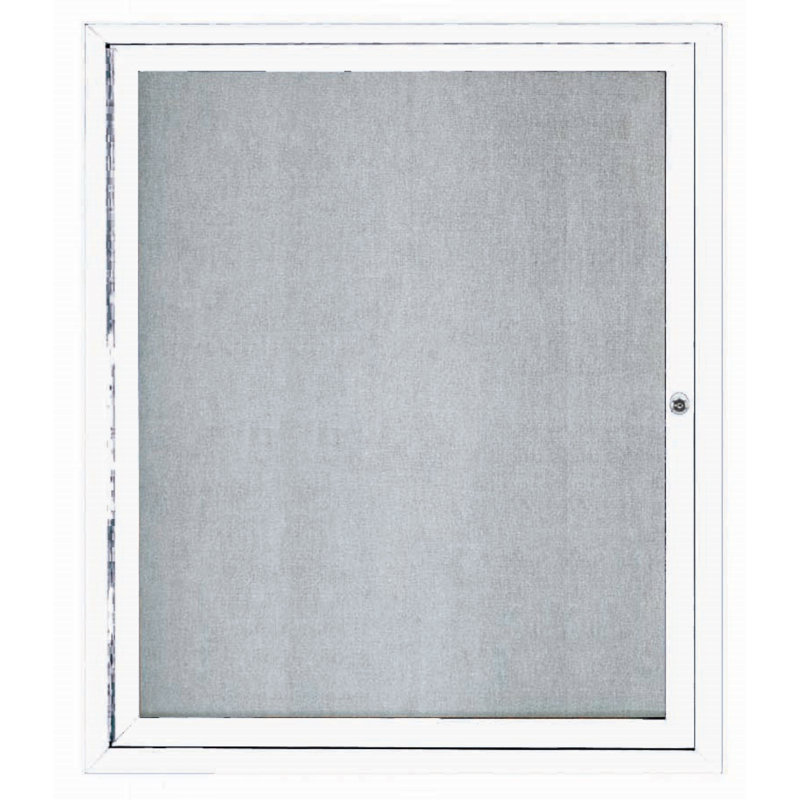 Tableau d'affichage mural extérieur pour l'extérieur, Blanc, Un, H 36 po x l 30 po