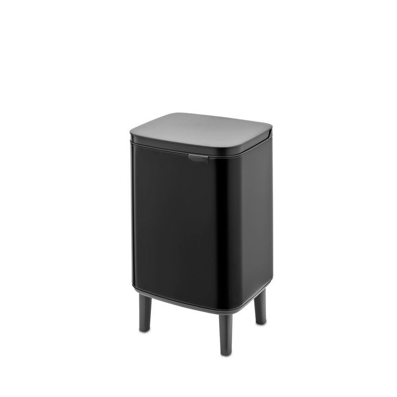 Poubelle ouverte supérieure 1,8 gallons noir