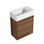 Meuble-lavabo suspendu de 45,7 cm (18 pouces) avec lavabo simple, idéal pour les petites salles de bain - BVB03018BRE-1356540772-1356540827