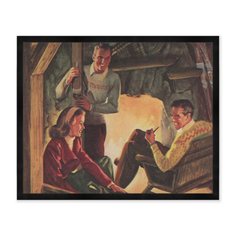 Fireplace Hangout Print