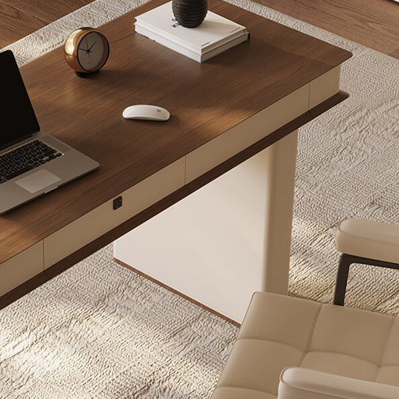 Bureau rétro tendance, H 30,31 po x l 70,86 po x P 23,62 po