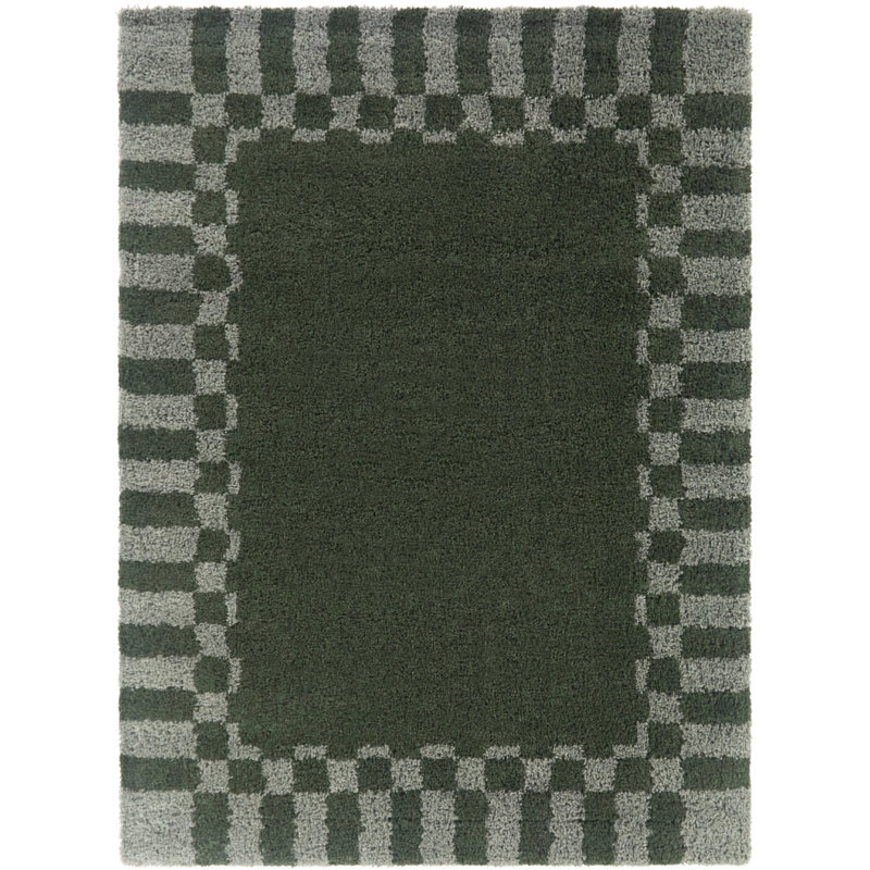 Tapis vert Seraphiel, 5 pi 3 po x 7 pi, Vert